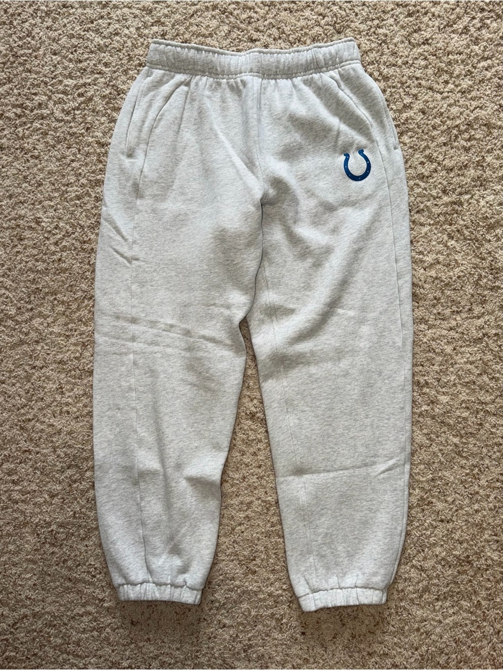 Lululemon NFL Colts Light-Grey Scuba Mid-Rise Oversized Jogger. Size S. NWOT!